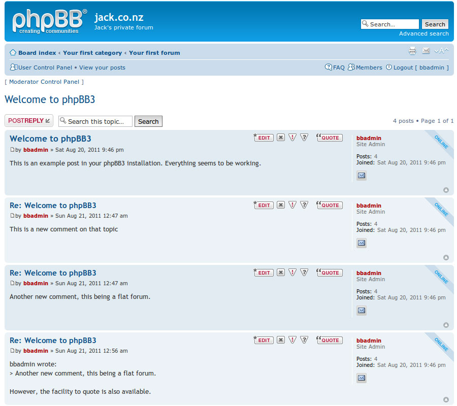 phpbb limited