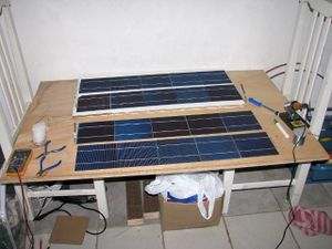 Solar panels - second cells soldered.jpg