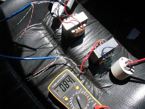 120m unloaded voltage drop test with uncoiled seperate pairs.jpg