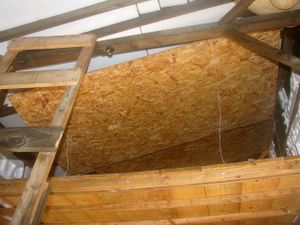 Second ceiling board tied up.jpg