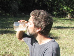 Drinking from the well hole the next day 2.jpg